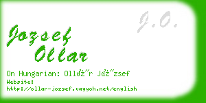 jozsef ollar business card